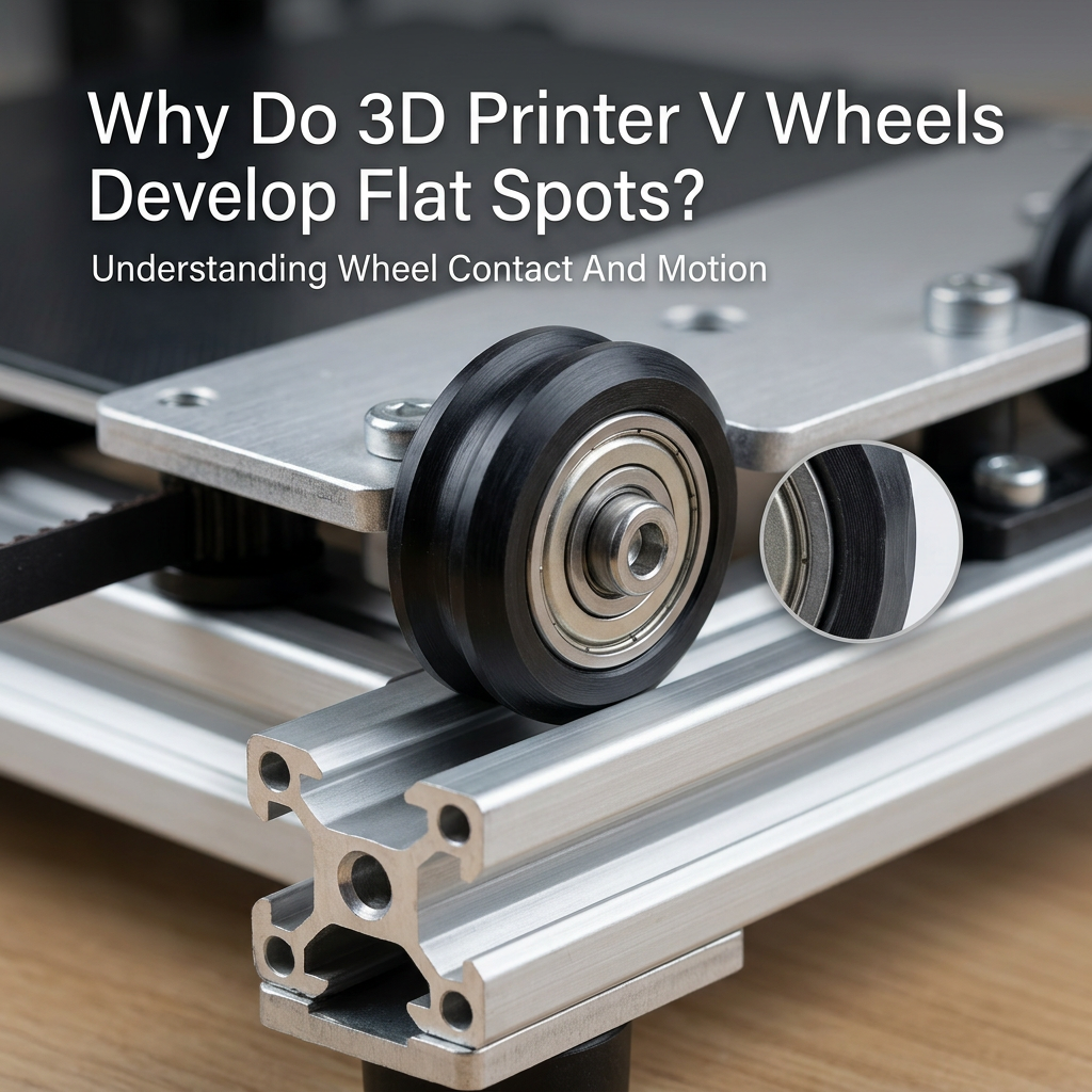  किन 3D प्रिन्टर V व्हील्सले फ्ल्याट स्पटहरू विकास गर्छ